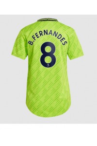 Manchester United Bruno Fernandes #8 Voetbaltruitje 3e tenue Dames 2022-23 Korte Mouw